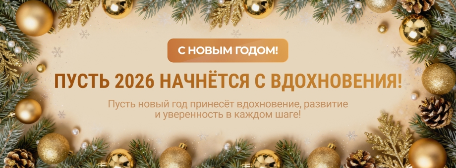С Новым годом! Пусть 2026 начнётся с вдохновения