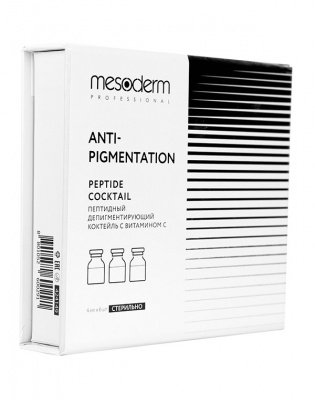 Mesoderm Пептидный депигментирующий коктейль ANTI-PIGMENTATION под дермапен с витамином С 4мл*6шт, MESODERM* 424149