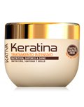 Маска для поврежденных и хрупких волос кератиновая интенсивно восстанавливающая KERATINA Kativa, 500 мл.