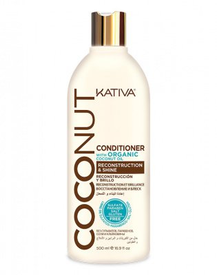 Kativa Восстанавливающий кондиционер с органическим кокосовым маслом для поврежденных волос Coconut, Kativa, 500 мл* 65841363