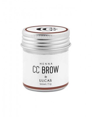 Lucas Cosmetics Хна для бровей CC Brow (dark brown) в баночке (темно-коричневый), 5 гр* 1100580