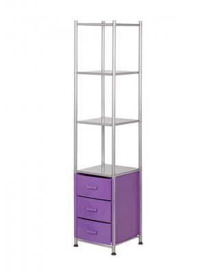 MADISON Тумба-стеллаж Lino-3, цвет фиолетовый* 2901164