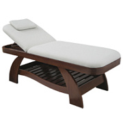 Массажный стол стационарный на деревянном основании с регулируемым головным сектором D033,Gezatone