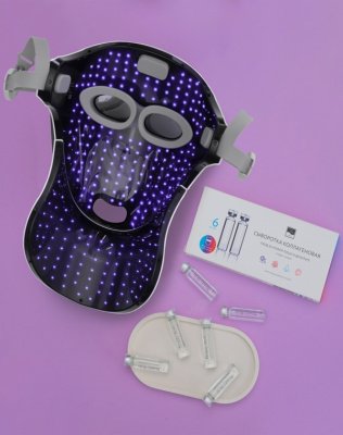 Gezatone Светодиодная беспроводная LED маска для омоложения кожи лица и шеи m 1040 Gezatone* 1301321