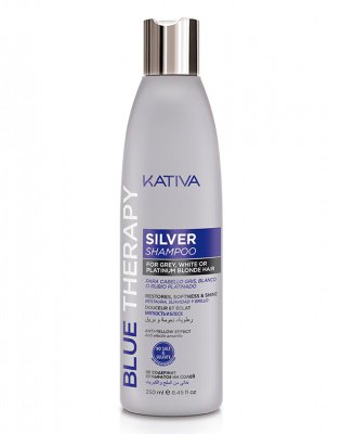 Kativa Шампунь нейтрализатор желтизны для осветленных волос Silver shampoo Kativa, 250 мл* 65830923