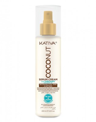 Kativa Восстанавливающая сыворотка с органическим кокосовым маслом для поврежденных волос Coconut, Kativa, 200 мл* 65840779
