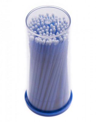 Бренды Микрощеточки безворсовые, 2 мм, синие (L) 100 шт. Sexy Lashes* 6610380