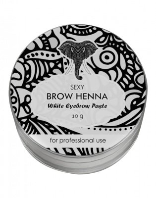 Бренды Паста для бровей «Sexy Brow Henna», белый цвет 10 г Sexy Lashes* 6610533