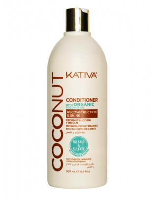 Kativa Восстанавливающий кондиционер с органическим кокосовым маслом для поврежденных волос Coconut, Kativa, 500 мл* 65841363