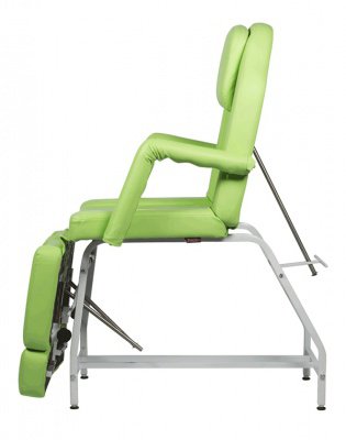 MADISON Педикюрно-косметологическое кресло «мд-11 стандарт» каркас хром (с отверстием под голову), черный матовый* 2901028