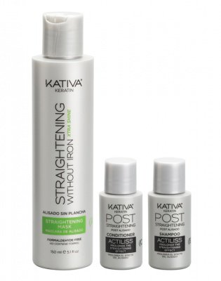 Kativa Набор для выпрямления волос «Экстра-блеск» для тусклых волос с жемчугом и кератином IRON FREE Kativa* 65890475