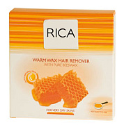 Горячий воск медовый в бумажной упаковке Rica, 120 гр.