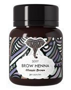 Хна "Sexy Brow Henna" (30 капсул), классический коричневый цвет компл. 6 г Sexy Lashes