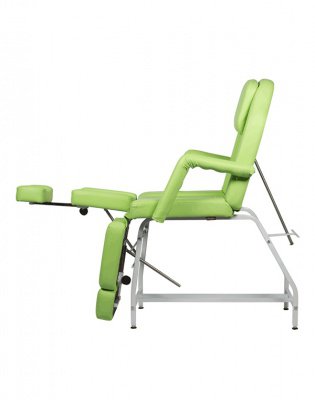 MADISON Педикюрно-косметологическое кресло «мд-11 стандарт» каркас хром (с отверстием под голову), серебро* 2901025