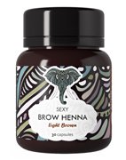 Хна "Sexy Brow Henna" (30 капсул), светло-коричневый цвет компл. 6 г Sexy Lashes