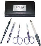 Инструменты CREDO Маникюрный набор "Зебра special"