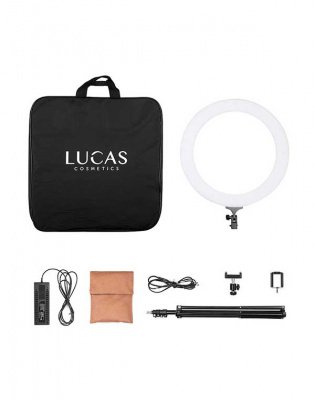 Lucas Cosmetics Лампа кольцевая светодиодная 18', черная, Lucas Cosmetics* 1104396