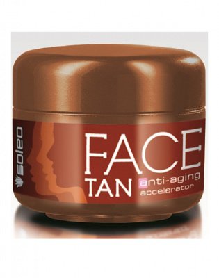 Бренды Face Tan крем-бронзирующий ускоритель для загара лица с формулой против старения 50 мл Soleo* 6563406