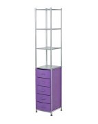 Тумба-стеллаж Lino-5, цвет фиолетовый