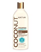 Восстанавливающий шампунь с органическим кокосовым маслом для поврежденных волос Coconut, Kativa, 500 мл