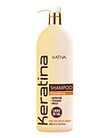 Шампунь для всех типов волос кератиновый укрепляющий KERATINA Kativa, 1000 мл.