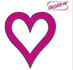 Шаблон для интимной депиляции (сердечко) Depileve